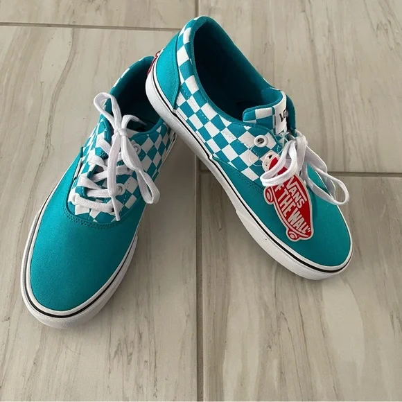 💫 SOLD 💫 🩵Checkerboard Blue Vans🩵 - Picture 5 of 7
